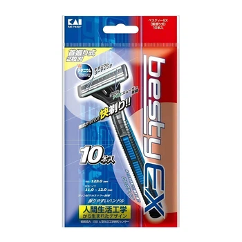 Одноразовые бритвы KAI BRAND, 10 шт в лотке Kai razor 4901331013072