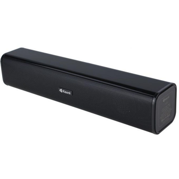 Акустична система Kisonli i-600 Колонка-Саундбар тип 2.0 с разъемами USB-A/ AUX 3.5mm 2 динамика для ПК и ноутбука Black