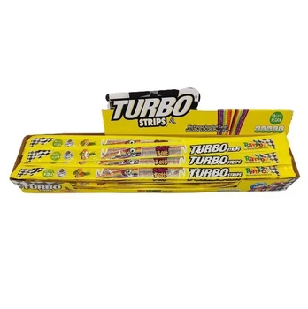 Жевательный мармелад Turbo Strips Sour Belt Rainbow Кислая лента 60 шт