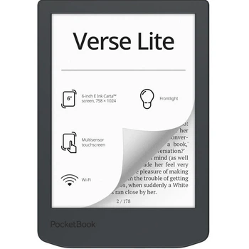 Електронна книга PocketBook 619 Verse Lite Midnight Grey (PB619-T-CIS) ( Сірий )