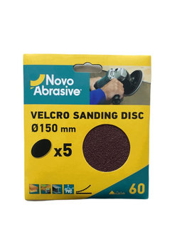 Круг шліфувальний самозачепний NovoAbrasive 150 мм Р60, 5шт (NASD15060)