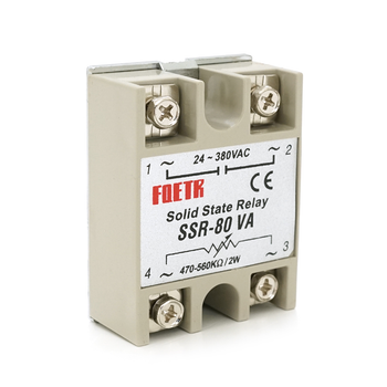Твердотільне реле FQETR SSR-80VA електронний перемикач 80А 24-380VAC
