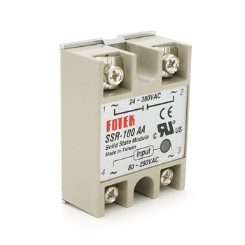 Твердотільне реле Fotek SSR-100AA потужний електронний комутатор 100А 24-380В AC