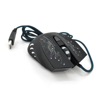 Мышь проводная iMICE X9 6 кнопок 800/1200/2400/3200 DPI Led Lighting 13м Windows xp/Vista/Win7/8/10 Mac OS X Black color box Q40