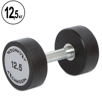 Гантель цельная профессиональная с полиуретановым покрытием TECHNOGYM TG-1834-12_5 1шт 12,5кг
