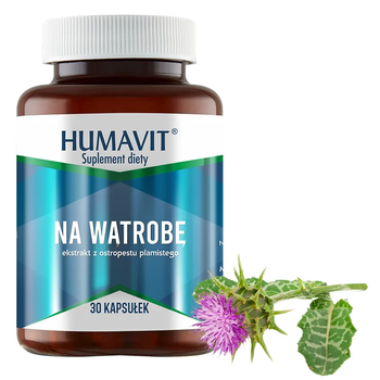 Suplement diety Humavit Na wątrobę z ekstraktem ostropestu 30 kapsułek (5903129300660) Suplement diety Humavit Na wątrobę z ekstraktem ostropestu 30 kapsułek (5903129300660)