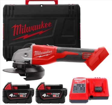 Шлифмашина угловая аккумуляторная Milwaukee M18 BLSAG125X-402X (4933492644)