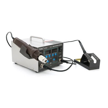Паяльная станция BAKKU BA-8702D 900 Вт цифровая индикация фен паяльник 100-480°C 120 л/мин металл