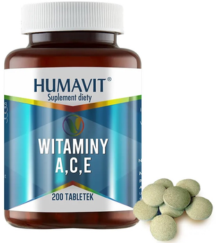 Suplement diety Humavit V Witaminy A,C,E na bazie drożdży piwowarskich 200 tabletek (5903129300295) Suplement diety Humavit V Witaminy A,C,E na bazie drożdży piwowarskich 200 tabletek (5903129300295)