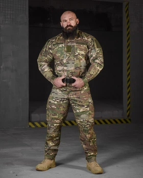 Тактичний костюм Fenix Мультикам ріп-стоп з липучками під шеврони та адмін-карманами XL