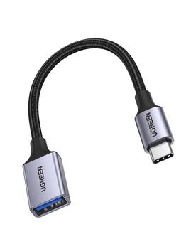 Кабель Type-C USB 3.0 UGREEN US378 OTG адаптер Black (70889)