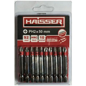 Набор бит Haisser PH2X50 мм (10шт) 81308