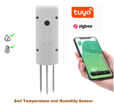 Умный Датчик влажности и температуры грунта Tuya zigbee