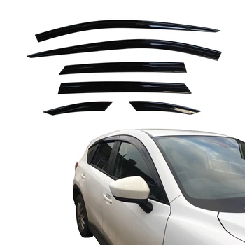 Дефлекторы окон ветровики MAZDA CX-5 12-17 6шт CLOVER Мазда ЦХ-5 АМ0054921
