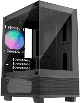 Корпус 1stPlayer Mi2-A-BK-2F7R-1F7 Black