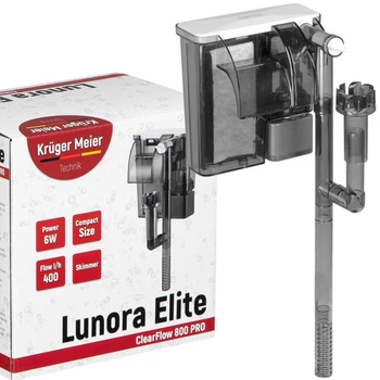 Каскадный фильтр Kruger Meier Lunora Elite 800 со скиммером для аквариумов 35-70 литров