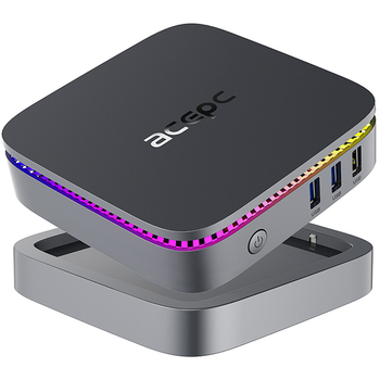 Мини-ПК Acepc PicoBox Pro AK1 / Intel N95 / RAM 16GB / SSD 256 GB / LAN / Wi-Fi / Bluetooth / Windows 11 / Серый