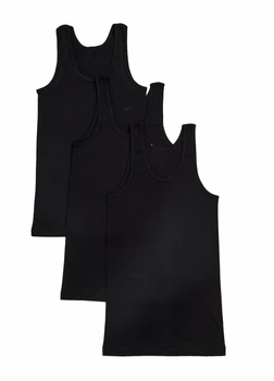 Сет мужских маек (3шт) Наталюкс 2XL черный (2111033290953)