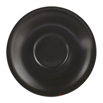 Блюдце чайное Black из фарфора Porland 150 мм (132115/Bl)