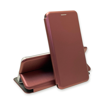Чохол-книжка для Xiaomi Redmi 9 з підставкою бордова