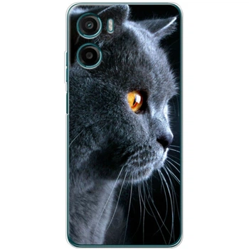 Силиконовый чехол BoxFace Motorola G06 Power English cat (69797-up1346)