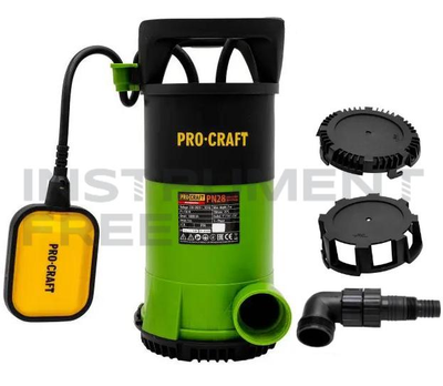 Дренажно-фекальний насос ProCraft PN28 (750Вт, кабель 10м, з поплавцем, для брудної та чистої води)
