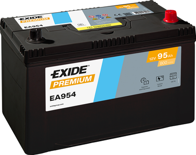 Автомобильный аккумулятор Exide Premium 6СТ-95 95 Ач (-/+) Asia 800 А (EA954)