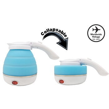 Чайник Kettle силиконовый складной 100-240 в 750 мл защита от кипения (SN9QI3822)