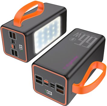 УМБ Y-Kryptone GT-52 LED Light 50000 mAh 66W Black (YK-GT52L-B)