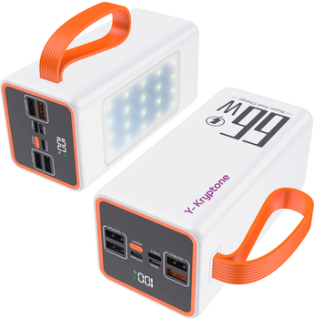 УМБ Y-Kryptone GT-52 LED Light 50000 mAh 66W White (YK-GT52L-WH)