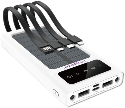 УМБ Y-Kryptone S-01 Solar Charge LED Light 10000 mAh White (YK-S01SLC-WH)