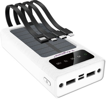 УМБ Y-Kryptone S-02 Solar Charge LED Light 20000 mAh White (YK-S02SLC-WH)