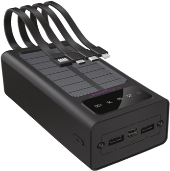 УМБ Y-Kryptone S-03 Solar Charge LED Light 30000 mAh Black (YK-S03SLC-B)