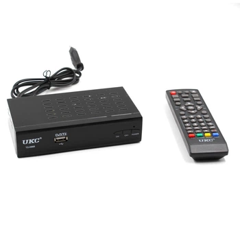 Тюнер DVB-T2 0968 Metal с экраном поддержка wifi адаптера full hd до 400 каналов