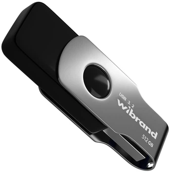 Флеш память USB Wibrand Lizard 512GB USB 3.2 Gen1 Black (4820124202298)