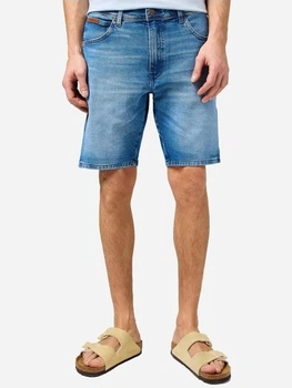 Шорти джинсові короткі чоловічі Wrangler 112362505 34 Сині (5401139233355)