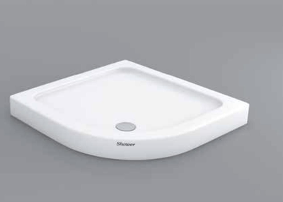 Поддон для душа акриловый Shower Violet SW-8007 80х80х18 см полукруглый (C15186)