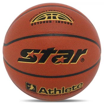 Баскетбольный мяч №7 STAR ATHLETE Полиуретан для зала для улицы оранжевый BB4307