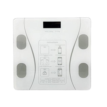 Smart весы напольные 17A, 180кг (0,05 кг), bluetooth silver