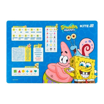 Покрытие на стол Kite Sponge Bob "Губка Боб" 500 мкм 42.5х29 см синее (SB25-207)