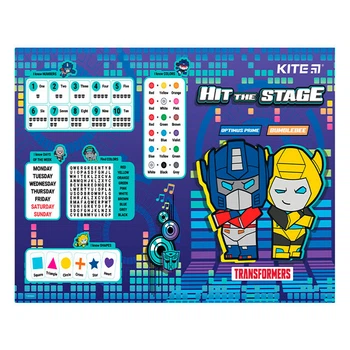 Покрытие на стол Kite Transformers "Трансформеры" 500 мкм 42.5х29 см синее (TF22-207)