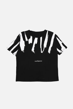 Футболка с коротким рукавом для мальчика 110 цвет черный No Brand ЦБ-00269980