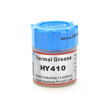 Термопаста теплопровідна паста термопровідна hy-410 15g банку white для процесора відеокарти ноутбука