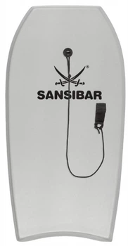Бодиборд, доска для плавания Sansibar 100x49x5 см Серая