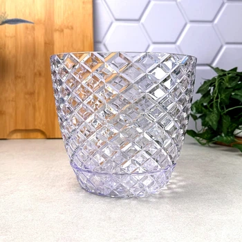 Горшок пластиковый прозрачный для орхидей 3 л ORCHİD Ананас KRS-223