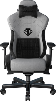 Кресло игровое Anda Seat T-Pro 2 Size XL Linen Fabric Grey/Black (AD12XLLA-01-GB-F)