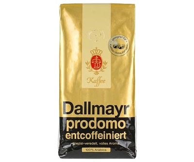 Кофе зерновой Dallmayr Prodomo entcoffeiniert без кофеина 500 г