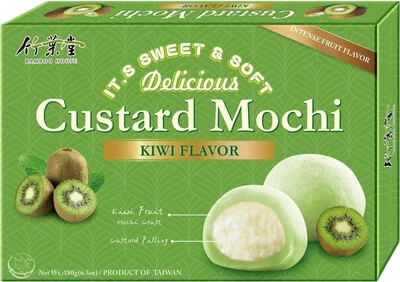 Десерт Моти Bamboo House Gustard Mochi Kiwi Flavor Киви с заварным кремом 180 г