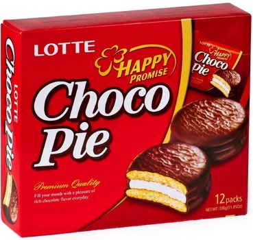 Пирожное Lotte Choco Pie шоколадное классическое 336 г