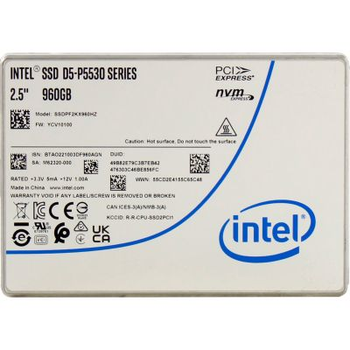 SSD накопитель intel d5-p5530 960gb u.2 2.5" (ssdpf2kx960hzn1)